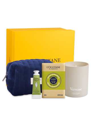 Combo Verbena: Sabonete, Creme de M&atilde;os e Vela Perfumada Verbena